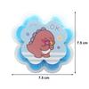 Kids Travel Paper Soap, Flower-Shaped Container, Paper Soap Disposable Mini Soap Bottle, Scented Soap Bath Sheets Flakes Portable Flower Tube Petals, Flower Shape Bottle For Travelling, Hand Washing Sheets (3, Blue) view 2