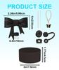9 Pcs Stanley Accessories of 1cm/0.39in, Stanley Cup, Cover Cap for Round Straws with A Diameter Bow Straw Cap Butterfly Chain Suitable (Cup Not Included) view 2