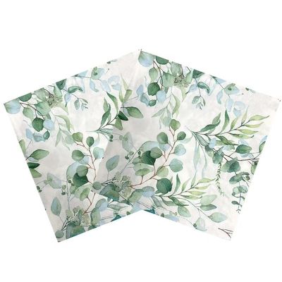 Botanical Eucalyptus Napkins  3-Ply Decorative Paper Napkins, 20 Count  Elegant, Soft, and Absorbent Napkins for Parties, Weddings, Dining, Holidays, and Home Entertaining (3)