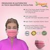 Diligent- We Care For your Life 3-Ply Face Mask | Disposable Protective Non-Woven | Surgical Pollution Mask with Nose Pin & Soft Earloops | Skin-Friendly (Pink, 50) view 4
