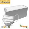 Diligent- We Care For your Life 3-Ply Face Mask | Disposable Protective Non-Woven | Surgical Pollution Mask with Nose Pin & Soft Earloops | Skin-Friendly (White, 50) view 3