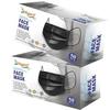 Diligent- We Care For your Life 3-Ply Face Mask | Disposable Protective Non-Woven | Surgical Pollution Mask with Nose Pin & Soft Earloops | Skin-Friendly (Black, 100) view 1