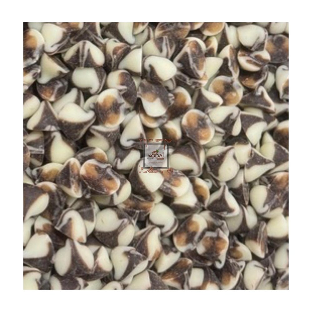 KODAI CHOCOLATE FACTORY Milk & White Chocolate Chips | Smooth & Creamy Chocolate Bits | for Baking, Desserts, Snacks & Gourmet Treats | 500G