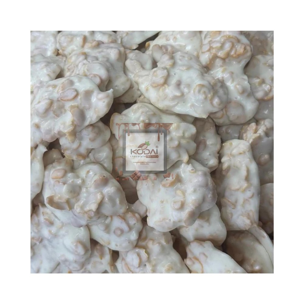 KODAI CHOCOLATE FACTORY White Crunchy Chocolate | Creamy White Chocolate with Crispy Crunch | Improves Brain Function | Gourmet Treat | Gift for Chocolate Lovers | 250G
