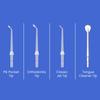 PORClean Dental Water Flosser Replacement Nozzle Tips | Pack of 4  Pik Pocket, Orthodontic, Classic Jet & Tongue Cleaner Tips | Compatible with PORClean 200V Models Water Flosser for Teeth Cleaning view 3