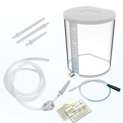 OTICA Enema Kit for Adults and Kids Anima Kit with Flexible Tube for Self Use Enima Pot for Home use (1500ml) White