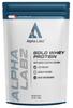 Alpha Labz Gold Whey Protein | 27g Protein per Scoop | Added Digestive Enzymes | Muscle Growth & Recovery | Low Fat, High Protein Supplement | Fast Absorbing Whey Concentrate | 1kg | Kulfi Flavor view 1
