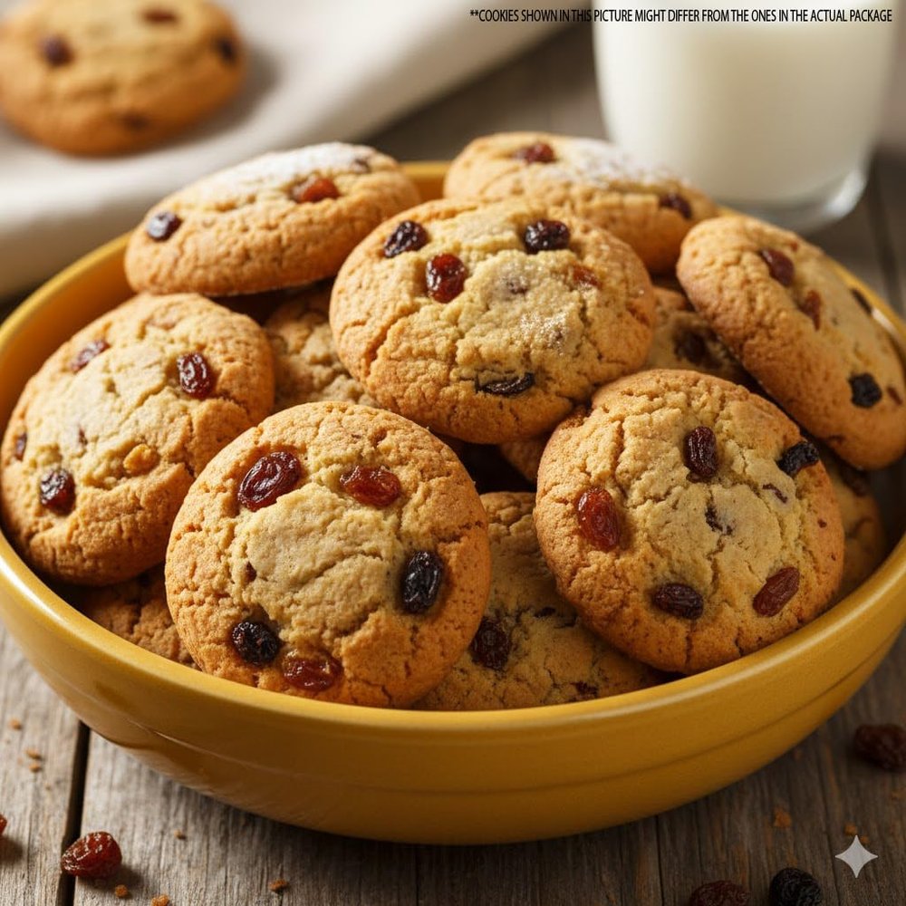 Baker Martin Original Dry Fruits Butter Cookies  Pure Butter, No Palm Oil, Zero Trans Fat  Soft Baked, Natural Sugar, No Preservatives  Healthy Snack for All Ages  500g