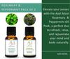 Aadi Mool Peppermint & Rosemary Essential Oil for Hair, Skin & Diffuser Pack Of 2-15ML view 3