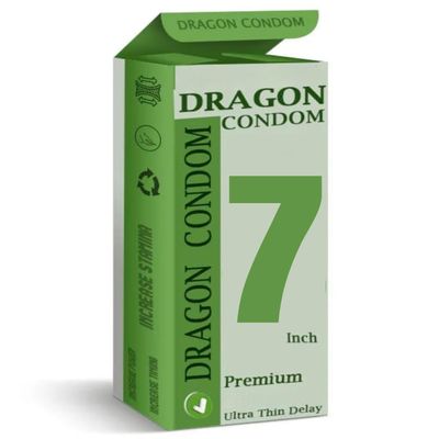 Dragons Cond-ome For Men 7-inch for regular use | Ultra Soft | Long Lasted | Extra Pleasure | Extra size |