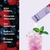 BUKO Hydration Drink Mix, Powered by BCAA, Sodium Hyaluronate, 4 Essential Electrolytes, 5 Vitamins Complex, Sugar Free, Refreshing Berrylicious Flavor Pack of 12 view 4