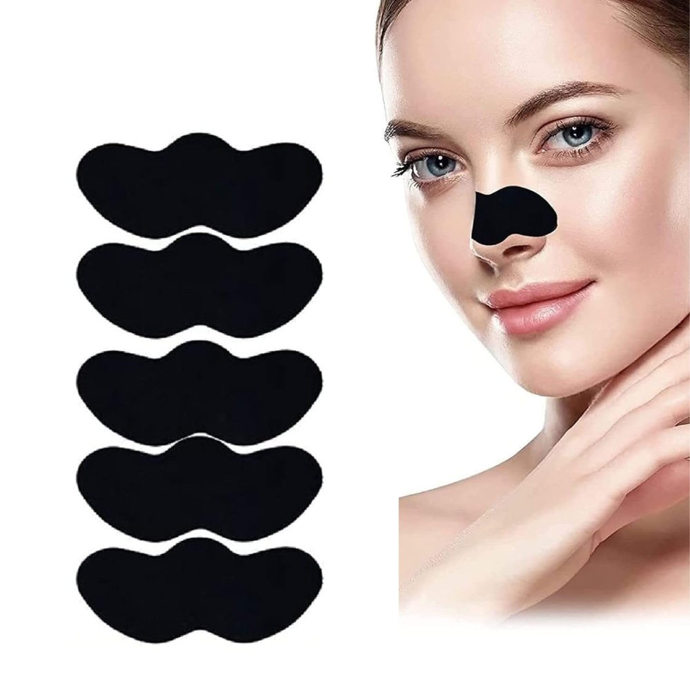 Trendy Styler Nose Strips, Blackhead Remover Remover & Pore Cleanser Skincare Cleansing Charcoal Patch Peel Off Nose Sticker for Women and man (PACK OF 5)