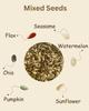HerbVedaa Mixed Seeds Superfood Blend, 6-in-1 Protein Rich Snack with Pumpkin, Watermelon, Sunflower, Flax, Chia, Sesame Seeds, 200g view 3