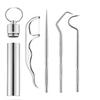 Stainless Steel Dental Cleaning Pick Kit with Portable Travel Case including 4 Interchangeable Oral Hygiene Tools Tooth Tartar Scraper Plaque Remover Gum Care Kit for Home Office Travel view 1