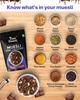True Elements Dark Chocolate Muesli, Ready-to-Eat Breakfast Cereal, High in Fiber, with Nuts, Seeds, Berries & Wholegrain, 950g view 3