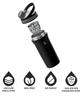 AGIS Premium Protein Shaker Bottle, Matte Black Stainless Steel, 700ml Gym Bottle with Flip-Top Lid, Blender Mixer for Fitness Drinks (Black) view 2