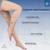 Comfy Fit Medical Compression Socks For Women | Class Ii Compression Stockings Thigh-length | Varicose Vein Compression Stockings | DVT Stockings Unisex Socks | 23-32 Mm Hg - Large view 2