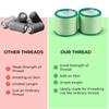 (Pack of 8) Organica Organic Eyebrow Threading Thread | 100% Pure Cotton Hair Removal Thread | Gentle Facial Epilator Thread for Salon & Home Use | Spool x 300 m | Skin-Friendly & Long-Lasting (Pack of 8) view 3