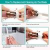 2-in-1 USB Eyebrow & Hair Trimmer for Women | Painless & Rechargeable Face Shaver view 4