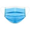 Disposable Face Masks, 3-Ply Blue, Pack of 100, with Nose Clip and Elastic Ear Loops for Adults view 1