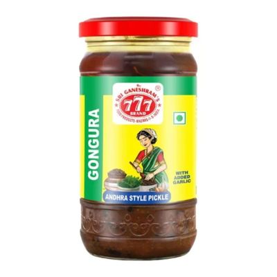777 AP Ginger Pickle 300g (Pack of 2) | Allam Pachadi | Sweet & Spicy Ginger Chutney | For Pesarattu & Dosa | Total 600g
