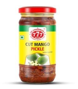 777 Cut Mango Pickle 300g (Pack of 2) | Traditional Maangai Oorugai | South Indian Style Achar in Sesame Oil | Total 600g