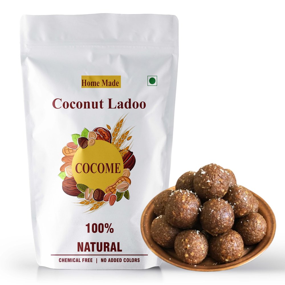 COCAME- Natural, Healthy & Tasty Coconut-Jaggery Laddu|healthy home made coconut sweet balls| jaggery coconut laddu - (250 Grams)