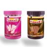 PICKWICK Chocolate & Strawberry Flavoured Wafer Rolls - Combo Pack, 150gm x 2 Jar | Indulge in our crispy, cream biscuit snacks-perfect for both kids and adults. view 1