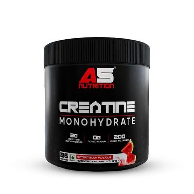 A5 Nutrition Creatine Monohydrate Powder, Watermelon Flavour 26 Servings, 104g | Muscle Strength, Power & Recovery Supplement for Men & Women