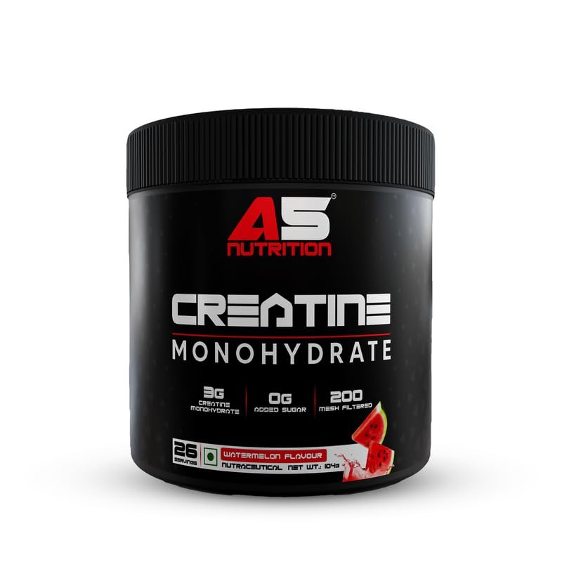 A5 Nutrition Creatine Monohydrate Powder, Watermelon Flavour 26 Servings, 104g | Muscle Strength, Power & Recovery Supplement for Men & Women
