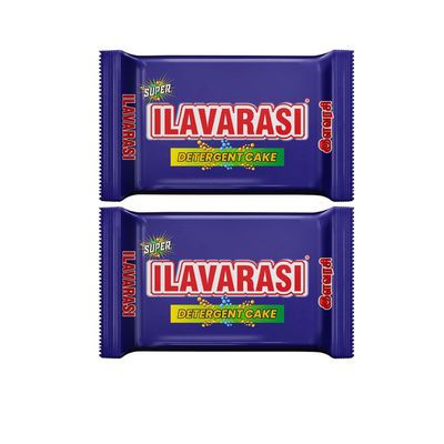 Ilavarasi Premium Detergent Cake Soap Bar 170g -8pcs  Deep Laundry Cleaning & Tough Stain Removal