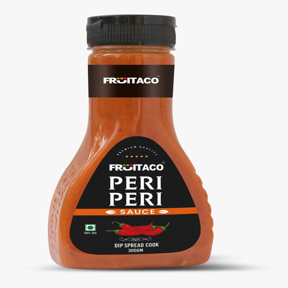 Fruitaco Peri Peri Sauce 300 g | Spicy & Zesty | Perfect for Pizza, Wraps, Fries & Barbecue