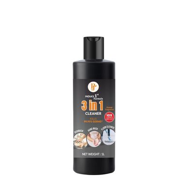 BADANI MART 3 in 1 Multi-Purpose Home Cleaner | Dishwash, Handwash & Floor Cleaner | 100% Better Cleaning | Tough on Grease Gentle on Hands | Kills 99.99% Germs | Advanced Orange Formula | 1L