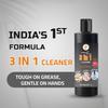 BADANI MART 3 in 1 Multi-Purpose Home Cleaner | Dishwash, Handwash & Floor Cleaner | 100% Better Cleaning | Tough on Grease Gentle on Hands | Kills 99.99% Germs | Advanced Orange Formula | 1L view 2