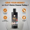 BADANI MART 3 in 1 Multi-Purpose Home Cleaner | Dishwash, Handwash & Floor Cleaner | 100% Better Cleaning | Tough on Grease Gentle on Hands | Kills 99.99% Germs | Advanced Orange Formula | 1L view 4
