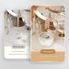 Denture Box, 3 Layer Transparent Retainer Case for Travel, Soaking Container for Aligners and Dentures, Compact Storage Solution for Dental Appliances, White view 4