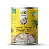 OKO Flavours Organic Coconut Cream 22% | Thick & Creamy | Dairy-Free, Vegan & Gluten-Free | Fresh Organic Coconuts | Ideal for Desserts, Curries, Smoothies & Baking | Made in India - 400ml TIN view 1