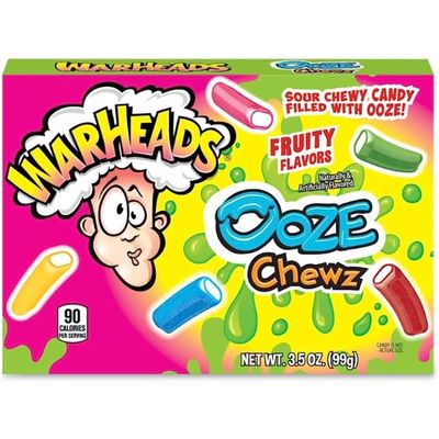 Warheads Ooze Chewz 99g Sour Filled Chewy Candy