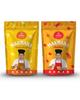 CRAVINO Premium Roasted Makhana Combo  Peri Peri & Cheese Herbs Flavours | Spicy & Savory Fox Nuts | High Protein, Gluten-Free, Antioxidant Rich Snack | Guilt-Free Energy Booster | 50g x 2 Pack view 1