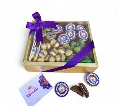 Adlers Den  The Essence of Diwali Hamper & Chococlate Crackers Box. (Big Gift Box of Chocolate Crackers)