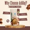 AdiRaj Organic Jaggery Powder | 100% Natural Unrefined Chemical-Free Sweetener | Healthy Desi Jaggery Sugar Alternative for Cooking Baking Beverages (Pack of 2, 400g each) view 3