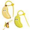 Cots and Cuddles Banana Shape Toothbrush Holder with Silicone Toothpaste Holder for Kids | BPA-Free, Dustproof & Travel-Friendly Toothbrush Caps | Cute Bathroom Organizer for Toddlers & Children 1pc view 1