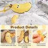 Cots and Cuddles Banana Shape Toothbrush Holder with Silicone Toothpaste Holder for Kids | BPA-Free, Dustproof & Travel-Friendly Toothbrush Caps | Cute Bathroom Organizer for Toddlers & Children 1pc view 2