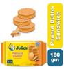 Julie's Peanut Butter Sandwich Biscuits, Crunchy Creamy Peanut Butter Filled Cookies, 180g (Imported) view 4