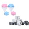2 Pcs Washing Machine Floating Lint Mesh Bags And 10 Pcs Reusable Silicorn Laundry Dryer Balls Set- Hair Catcher, Lint Trap, And Eco-Friendly Dryer Balls (Style 3) view 1