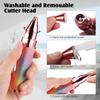0nline mega mart 2-In-1 Rechargeable Eyebrow Trimmer, Epilator For Women, Facial Hair Removal Machine For Women,Face, Lips, Nose Hair Remover Trimmer With Light(Rainbow Color), Multicolour view 4