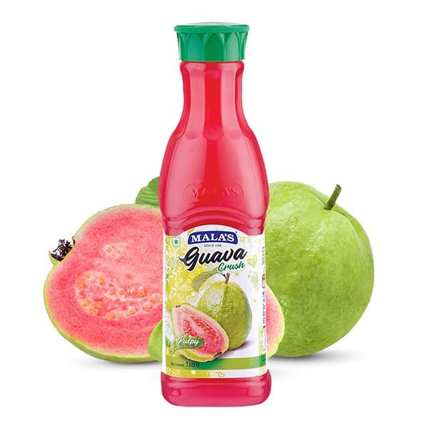 Bakers King Malas Fruit Crush Syrup for Cake Guava (750ml, Pack of 1)