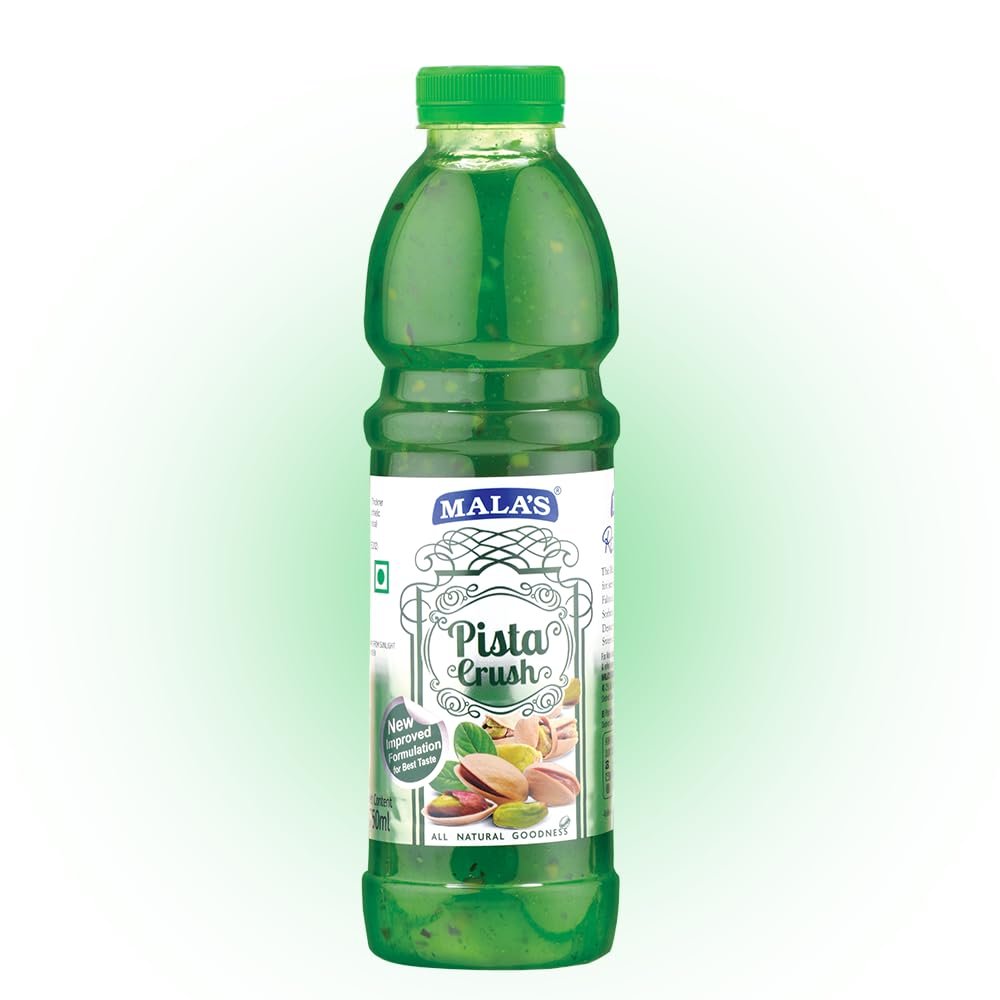Bakers King Malas Fruit Crush Syrup for Cake Pista (750ml, Pack of 1)