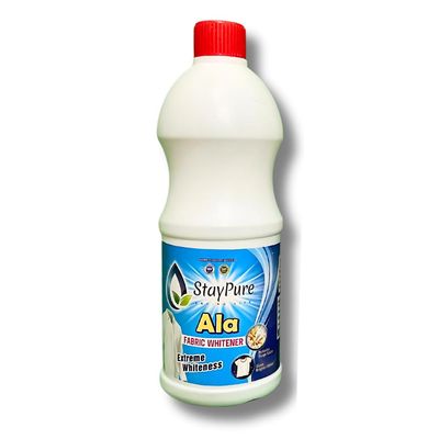 Stay Pure Ala Fabric Whitener 750 ml | Advanced Laundry Bleach for White Clothes | Brightens, Removes Yellowing & Tough Stains