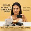 MERACO Activated Charcoal Soap| 99.9% Germ Protection & Deep Cleansing| ( Pack Of 1X 100 gram )Daily Bathing Bar Soap For Men & Women |Ayurvedic & Herbal Handmade Soap For Deep Pores Cleansing & Exfoliation view 2